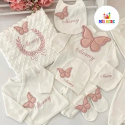 Baby Boy Girl Personalize Newborn Clothing 10-pcs Hospital Outlet Custom Fabric Babies Healthy Safe Outfit Sets Dresses