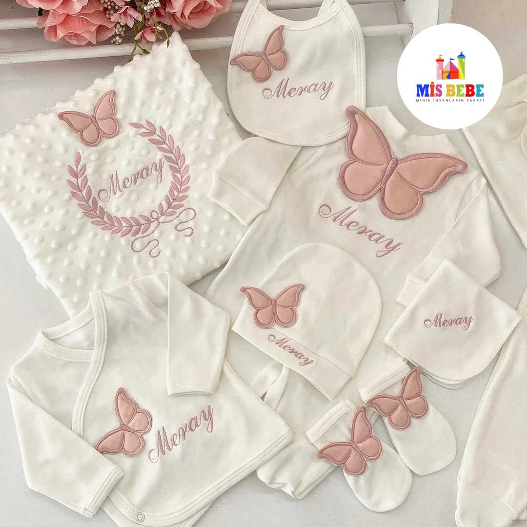 Baby Boy Girl Personalize Newborn Clothing 10-pcs Hospital Outlet Custom Fabric Babies Healthy Safe Outfit Sets Dresses