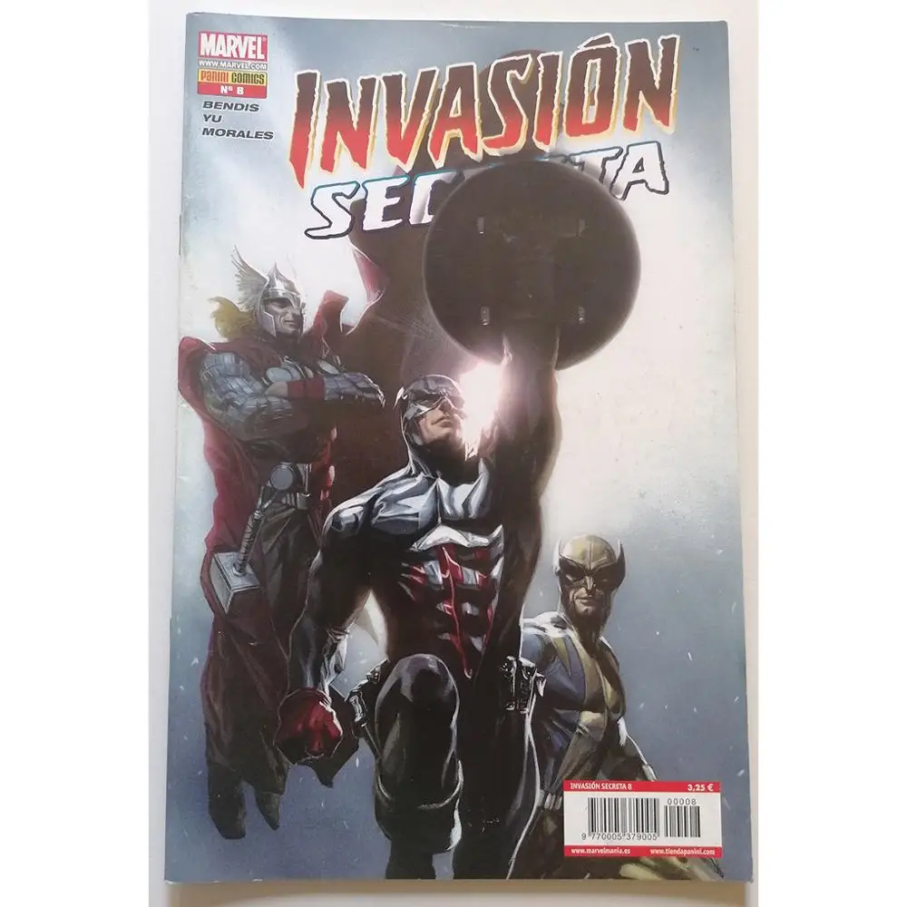 MARVEL, secret invasion No. 8, ED. PANINI, year 2009, various authors, COMIC BOOK, Spanish TEBEO, MINI series, Avengers