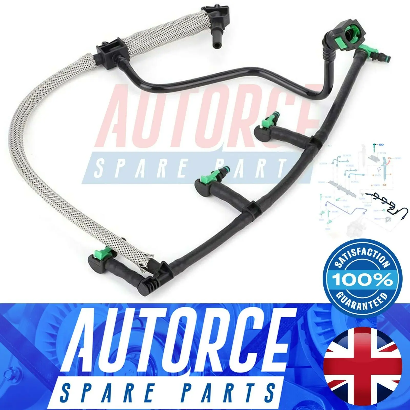 FOR FOR FORD TRANSIT MK7 MK8 2.2 TDCI INJECTOR DIESEL FUEL LEAK OFF PIPE  RWD 8H4Q-9T558-AA , 1761932 , BK3Q-9K022-AG