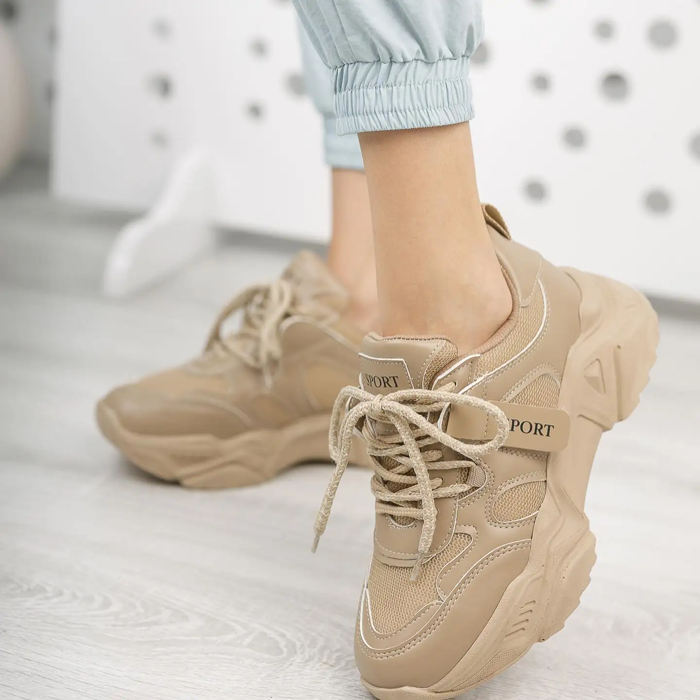 Women ladies shoes sport 2021 summer spring styles stylish casual walking platform casual lace-up super price quality matched