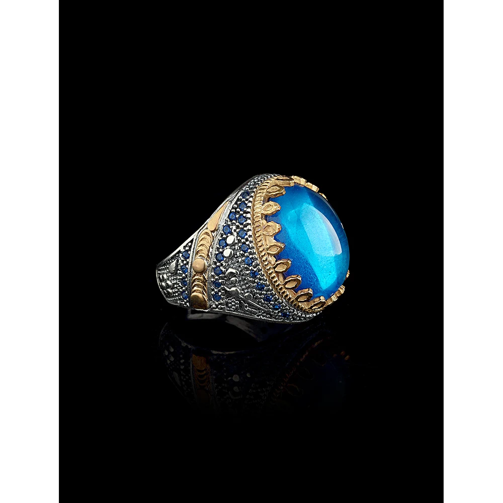 925 Sterling Silver Men Vintage Ring Turkish Rings For Men