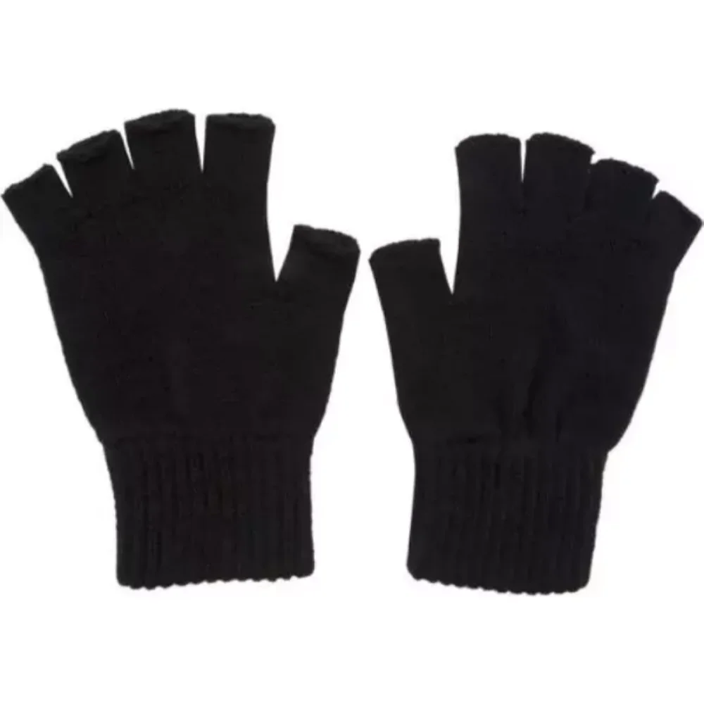 Yılmazel Basic Cut Gloves, Half Winter Unisex Standard Size Adult For Hands Orlon Fabric