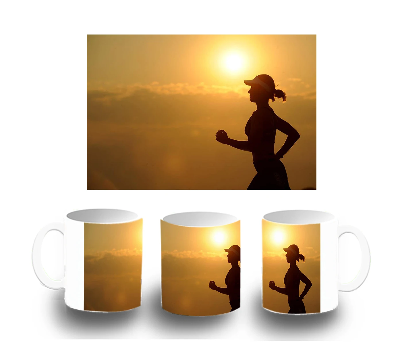 CUP NIGHT RUN color RUNNING mug