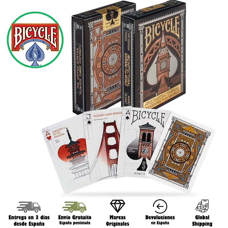 Fournier, Bicycle, USPCC, poker deck, Architectural wonders, Architecture, Magic, Wizards, Tricks, illusionism, adults, cards