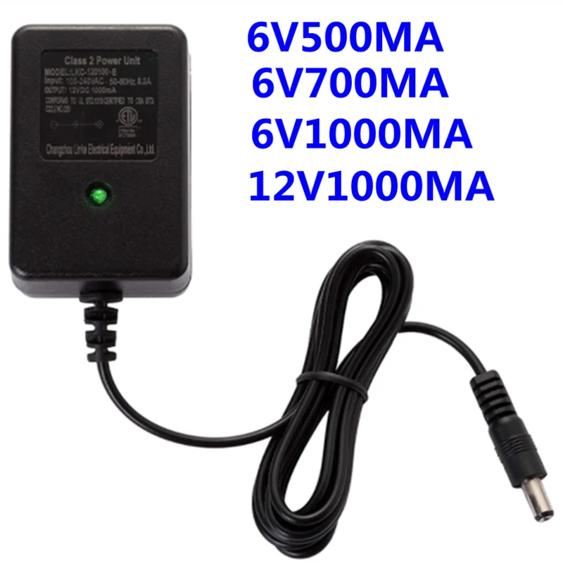 6V 12V Kids Powered Ride On Car Round Hole Charger with Charging Indicator Light-for a Variety of Electric Baby Carriage