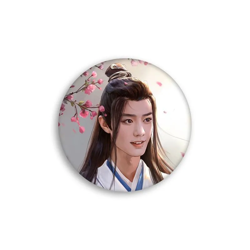 Xiao Zhan Star Acrylic Brooch The Untamed Wei Wuxian Cute Badge On Backpack Decoration Men Women Lapel Pins Jewelry Accessories