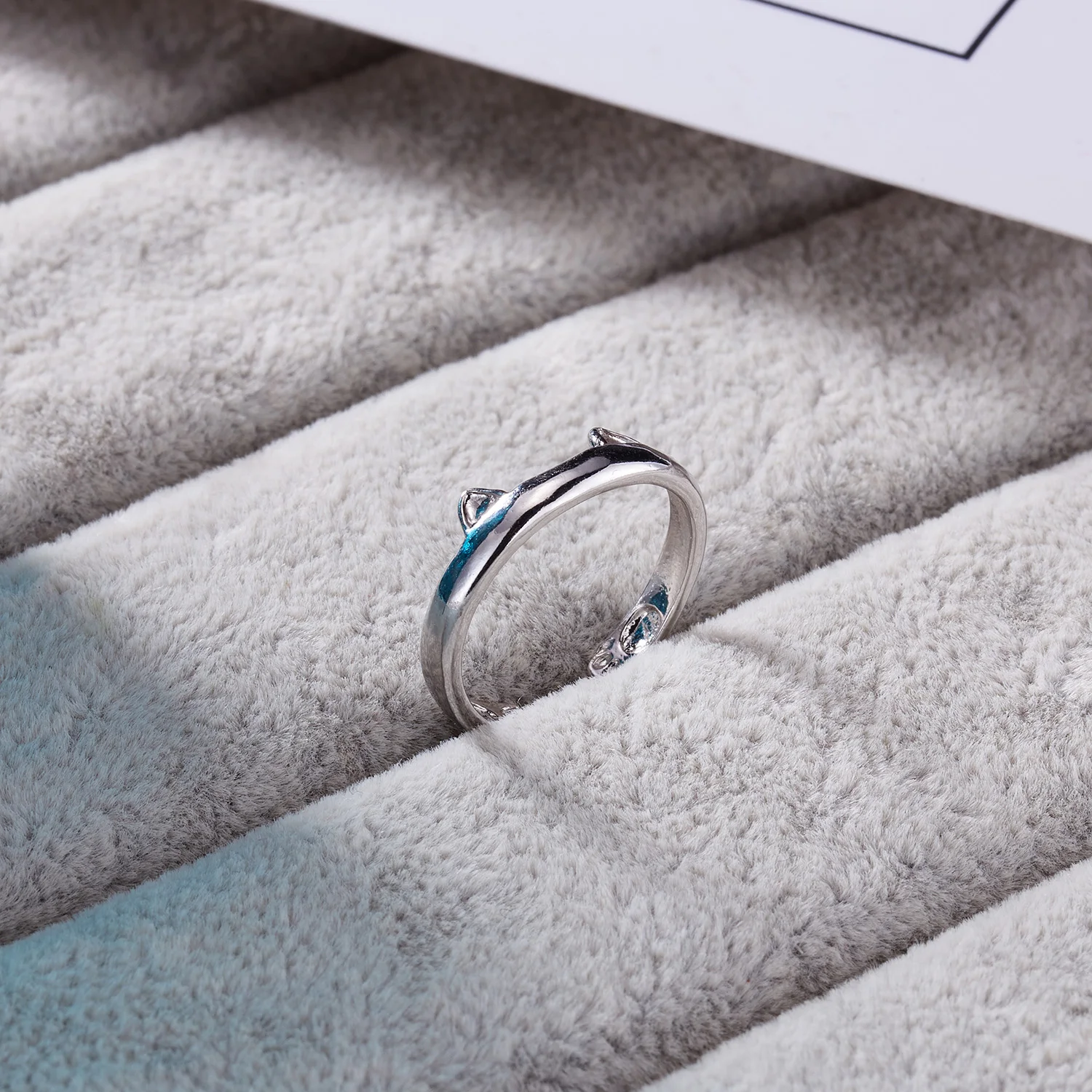 Vintage Nette Klettern Baum Katze Anhänger RingeFür Frauen Männer Persönlichkeit Silber Überzogene Dornen Tier Ring Unisex Finger Schmuck – Detail 10