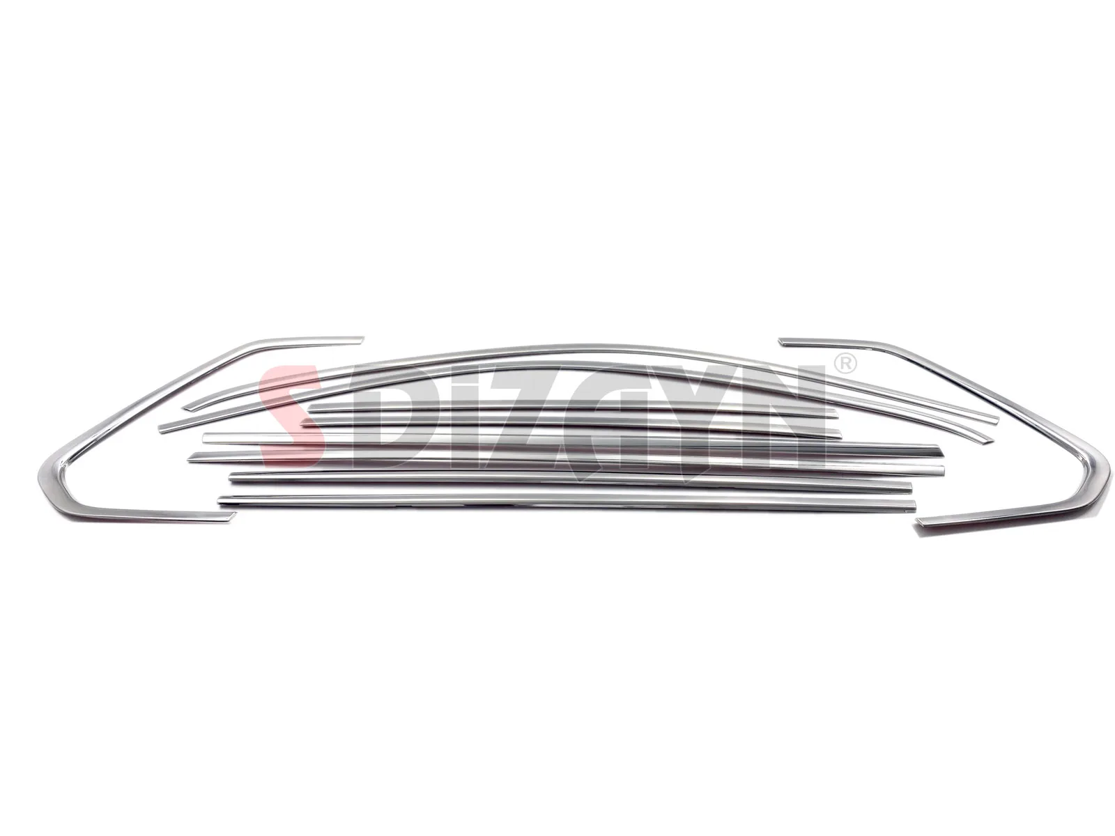 S Dizayn For Volkswagen Tiguan Chrome Window Frame Cover Trim Stainless Steel VW 10 Pc Exterior Car Accessories Part Auto Produc