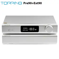 TOPPING Pre90 Preamplifier or Ext90 Input Extender Hi-Res Audio Ultra-High NFCA Modules AMP RCA/XLR Output
