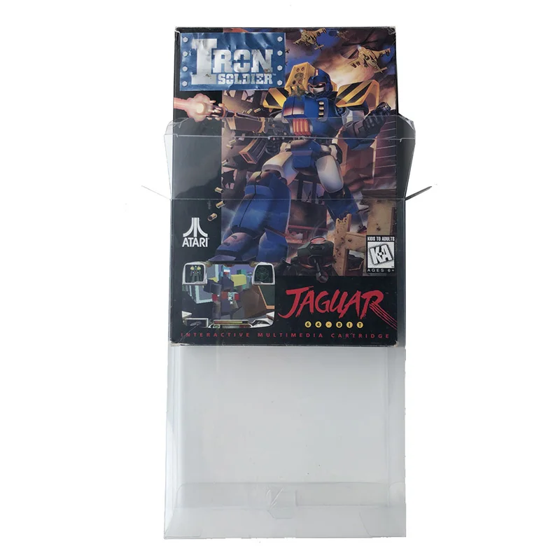 Box Protector Per Atari Jaguar Gioco Completo In Scatola Custom Made Cassa In Plastica Chiara