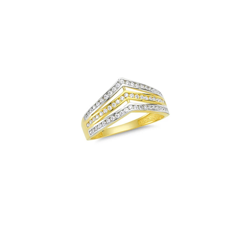 14K Solid Gold Classy Ring for Women