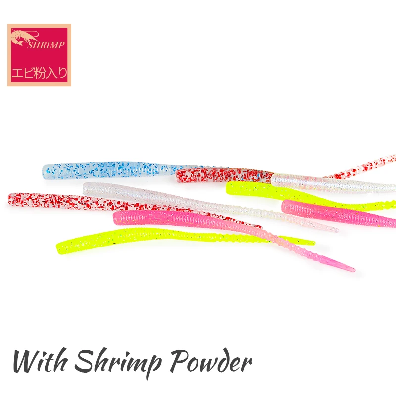 TSURINOYA 12pcs/set 72mm 0.5g Ajing Soft Fishing Lure LURKER Rockfish MEBARU Swimbaits Jig Lure Wobber Worm Bait