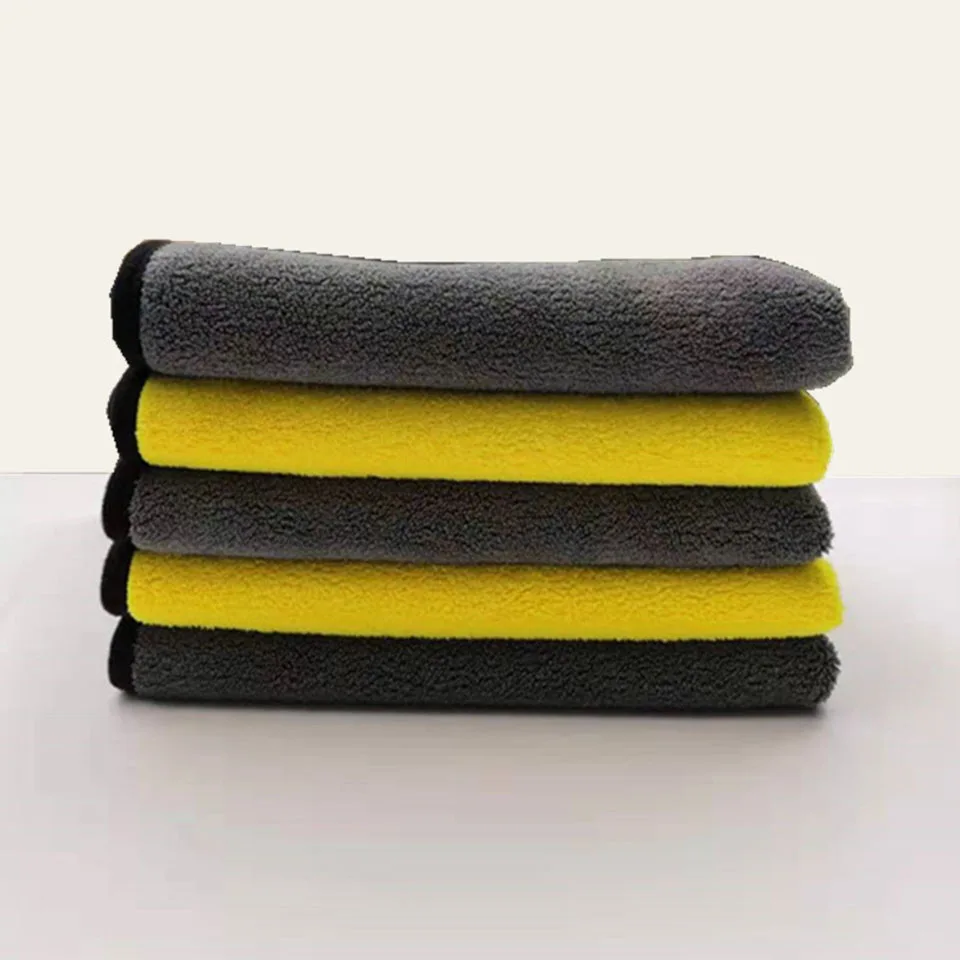 Car Care Accessories Super Absorbent Auto Care Cleaning Drying Cloth Yellow Microfiber Towel 7M-4