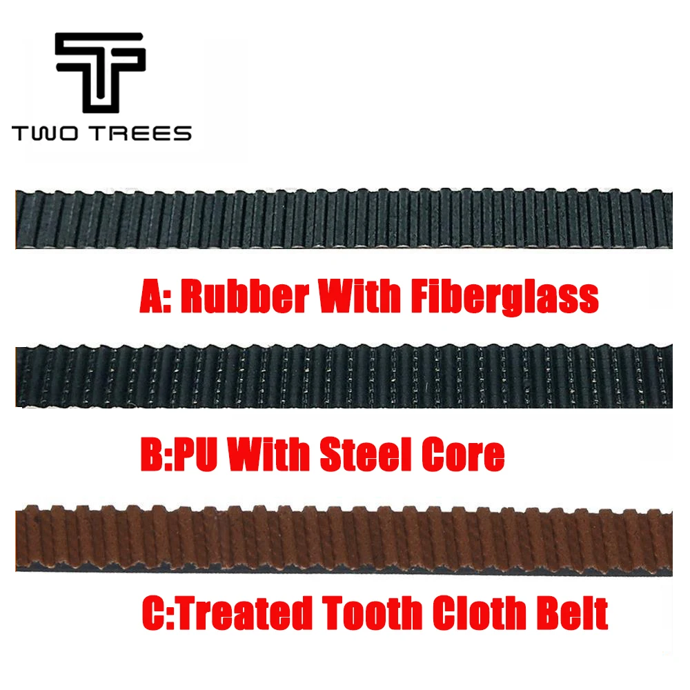 Twotrees 10M/lot Belt Rubber GT2 Open Timing Belt Width 6mm GT2-6mm for 3D Printer RepRap Mendel Rostock CNC GT2 Belt Pulley 10M