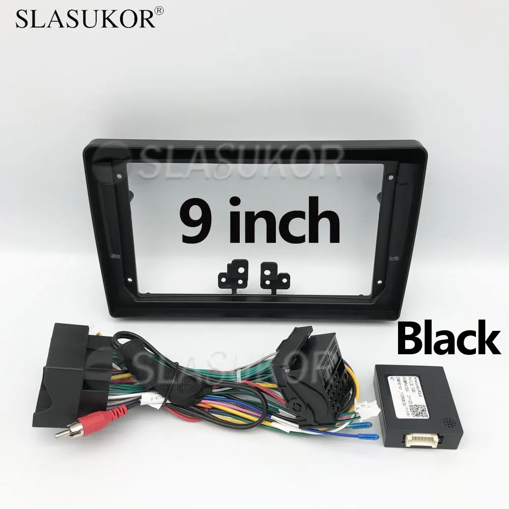 

9 INCH Fascia fit For Peugeot 407 1 2004 2005 2006 -2011 ABS Stereo Panel Dash Mounting Installation Trim Kit Frame Bezel Canbus