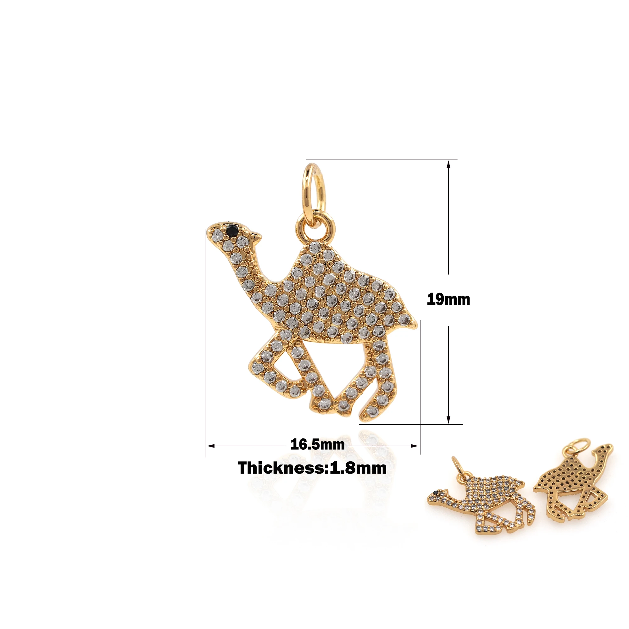 Charm Desert Camel Pendant DIY Necklace Bracelet Craft Craft Discovery Handmade Tibetan Jewelry Gold Plated Micro Shop