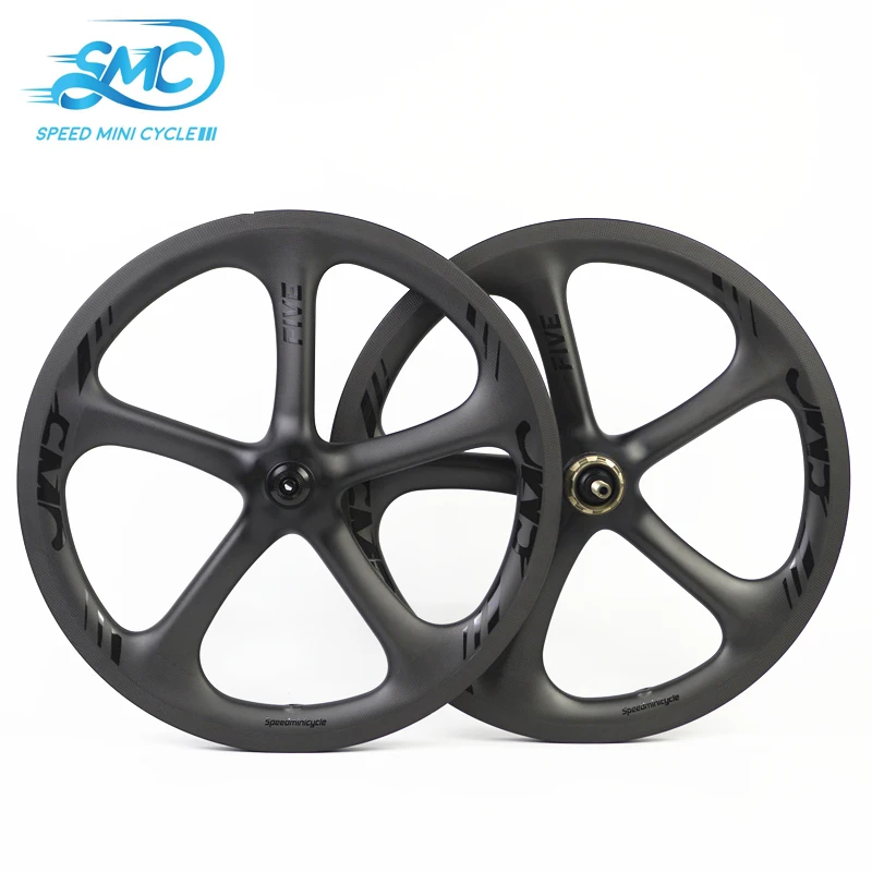 

SMC 16 Inch 349 FIVE 5-Spokes Carbon Wheels For Folding Bike 2/3/4-speed SPEED MINI CYCLE