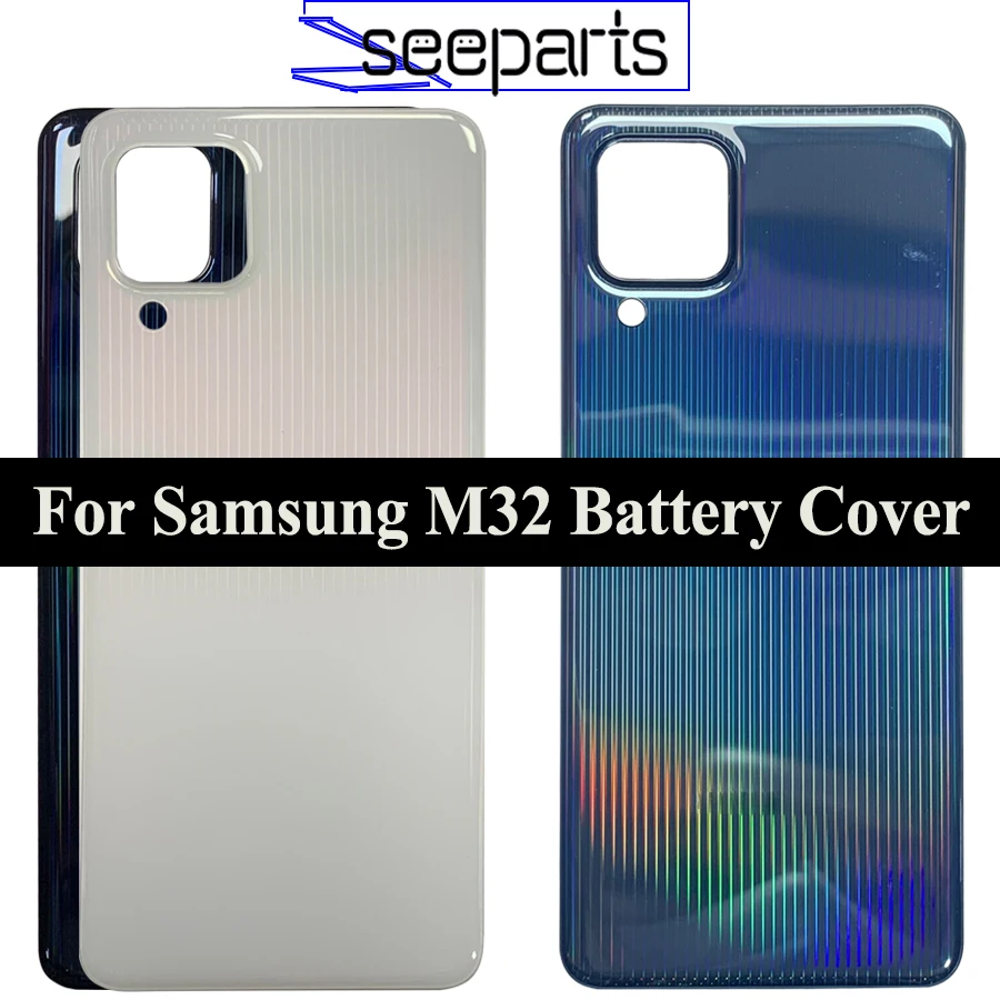 

For Samsung Galaxy M32 Back Battery Cover Door Rear Housing Replacement Parts For Samsung M32 M325FV M325F/DS Battery Cover