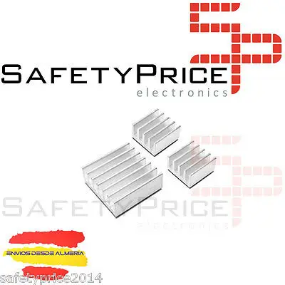 3 pcs dissipador de calor kit para raspberry pi b +, pi 2 pi 3