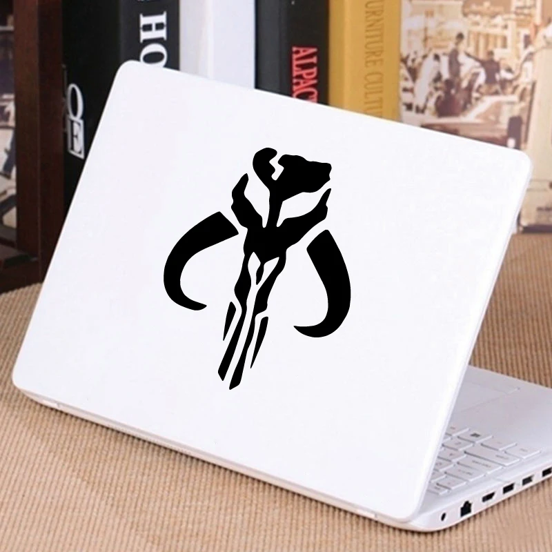 Auto Aufkleber MANDALORIANER Schädel Vinyl Aufkleber Automobile Motorräder Helm Laptop Handy Wasser Flasche Zubehör Decals Decor