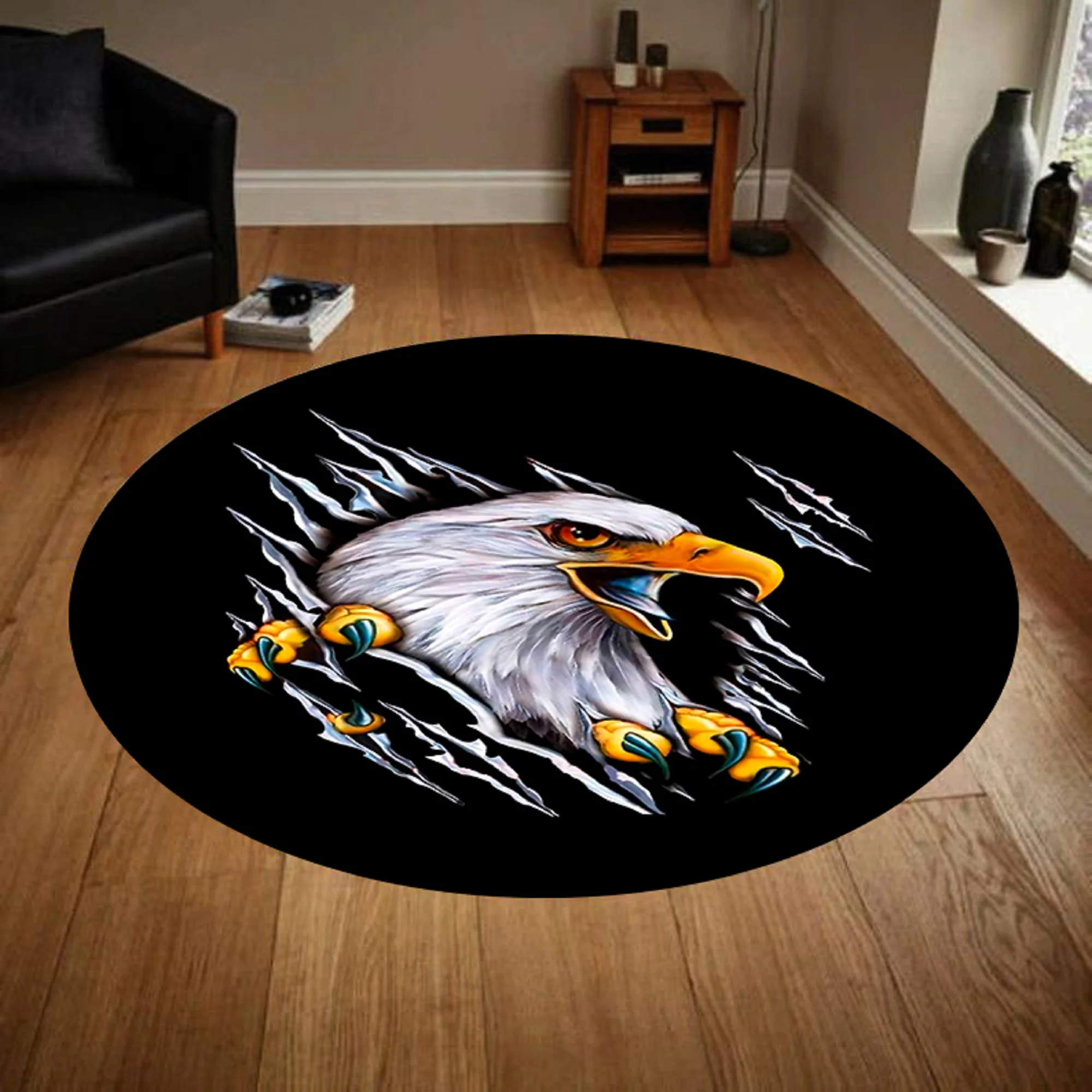 Round Rug, Motorcycle Rug, Round Carpet, Rugs Living Room, Area Rug, Home Decor Rug, Non Slip Floor Carpet, Teppich