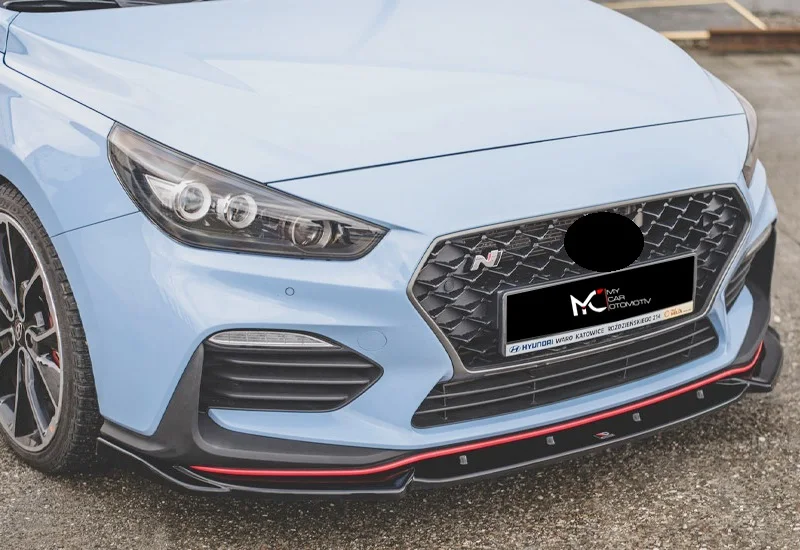 Labio de parachoques delantero para Hyundai I30 2017 + N, accesorios de coche, difusor de labios divisor, faldas laterales de ala de afinación