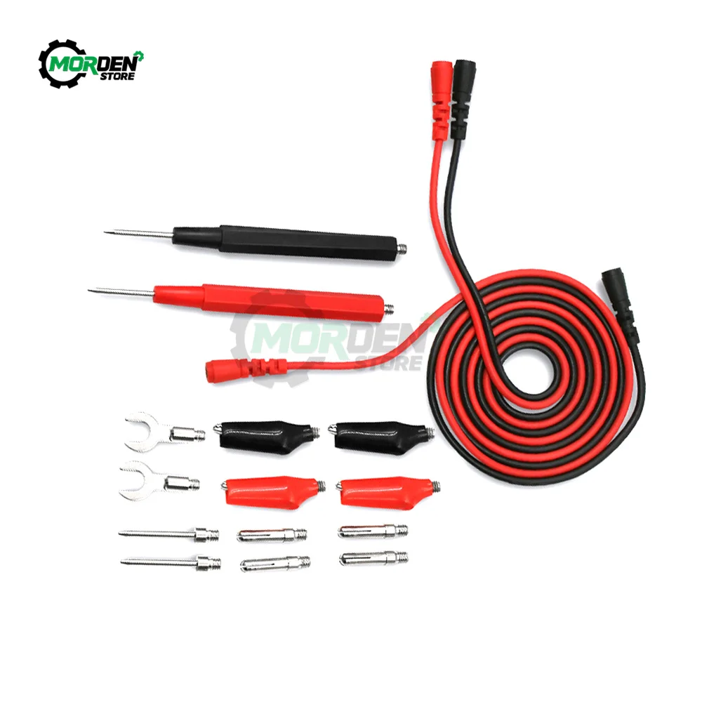 16pcs in 1 Set Digital Multimeter Probe 90cm Needle Tip Probe Test Lead Pin Wire Pen Cable Test Line Assortment Kit Tool