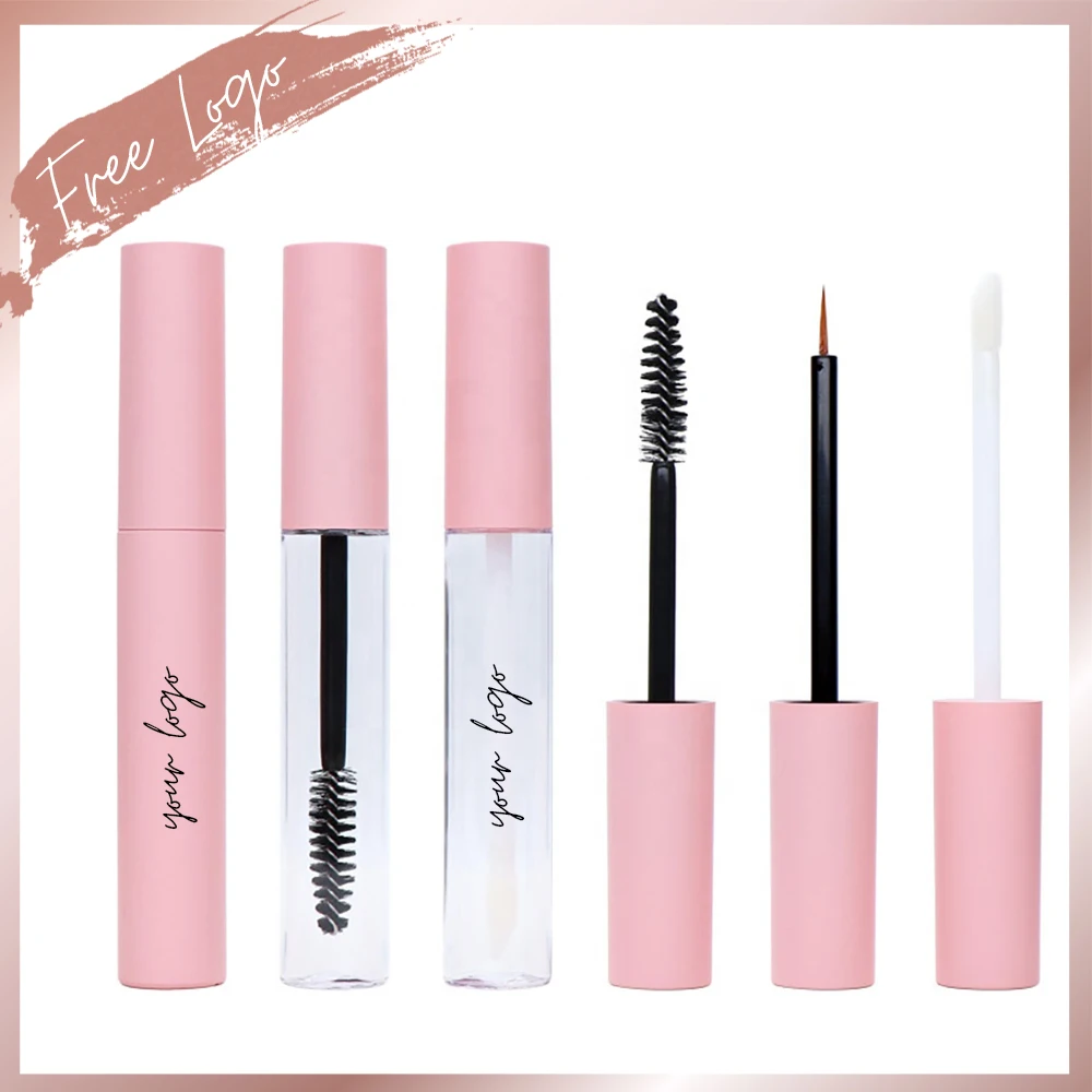 Empty Mascara Bottle Custom Logo Essential Oil Eyelash Serum Bottle Lash Growth Re-Fillable Mascara Wand Tubes Makeup Container