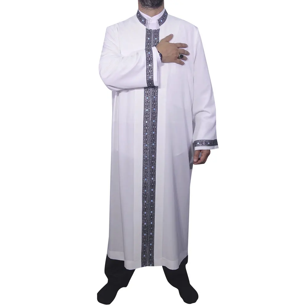 2022 robe arábia saudita muçulmanos vestidos qamis homem jubba thobe robe namaz dubai abaya muçulmanos produtos