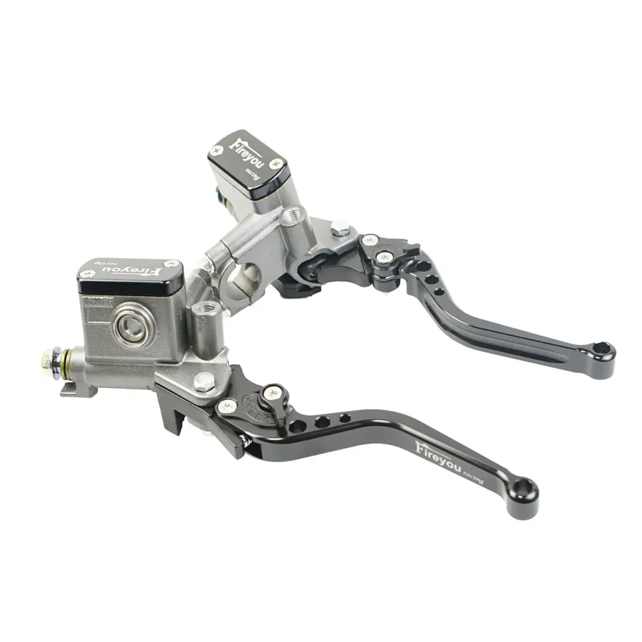 14mm Piston 1 Pair Universal Motorcycle Master Cylinder lever Brake Hydraulic Clutch Pump 22mm for Honda Yamaha Kawasaki Suzuki