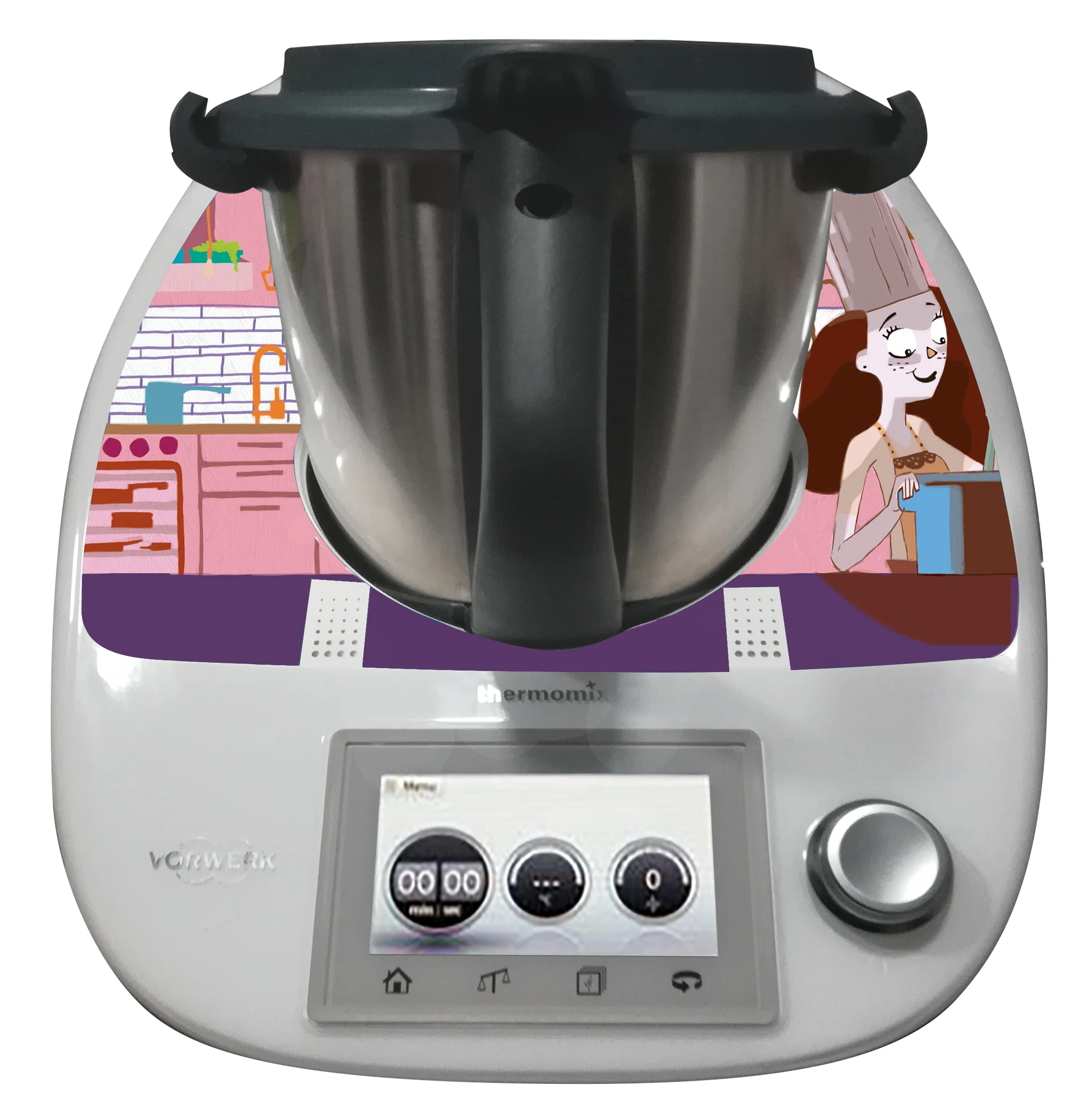 Del vinile PARAURTI decorativo, lato, VALIDO per BIMBY TM5 e TM6, piccolo principe, decorare il vostro BIMBY