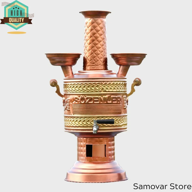 

Copper samovar turkish tea warmer tourist samovar best goods for tourism copper cauldron Multicooker souvenir samovar Teapot