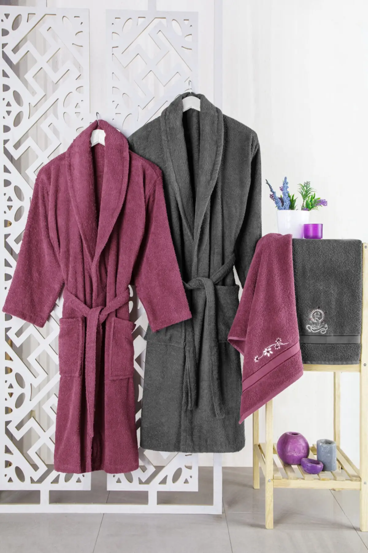 100% Cotton Bathrobe Towel Set Woman and Men Family Absorbent Homewear Comfortable Microfiber Long Thick Kimono for Adult