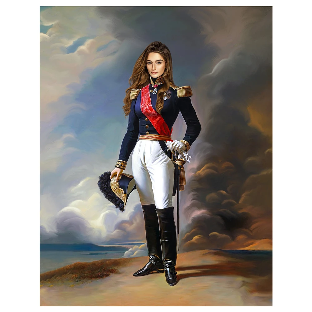 Custom Royal Portrait From Photo Personalised Renaissance Posters Prints Custom King Queen Historical Portrait Canvas Painting