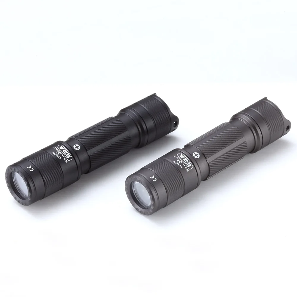 E2A Small 14500 Mini light tiny KeyChain Torch AA battery(Included) Pocket EDC LED flashlight for Indoor and Outdoor