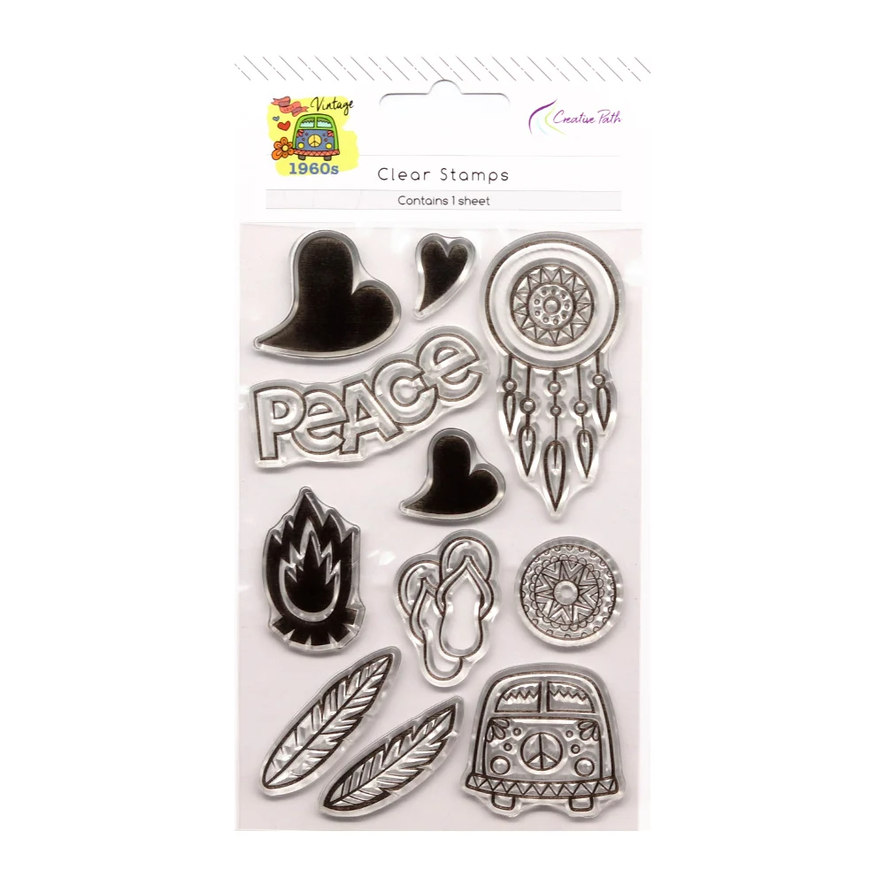 

Creative Path Silicone Seal Clear Stamps Embellishment Transparent DIY Craft Reusable Scrapbooking Cardmaking Journal Decoration
