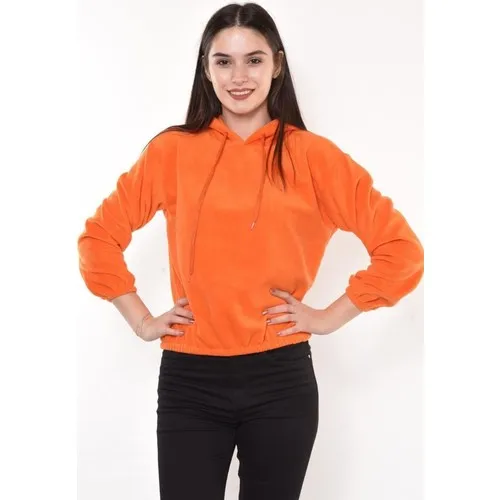 Asfa Moda 2020 Herfst Winter Vrouwen Dikke Fleece Hooded Comfort Orange 100% Katoenen Pak Hoodies Sweatshirt En Broek Past