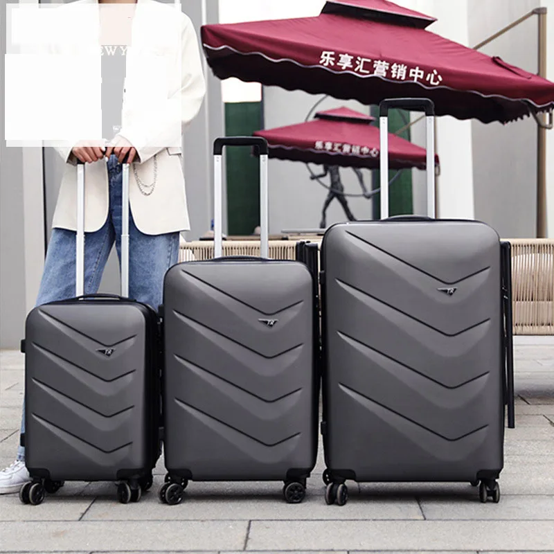 20 "24" 28 "Carry-On ล้อขยายกระเป๋าลากอลูมิเนียม TSA Lock รถเข็นกระเป๋าเดินทางแบบลากกระเป๋า Boarding กรณี valise Gratis Ongkir