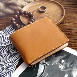 SIKU-Funda de cuero para hombre, monedero de marca de carteras, monedero