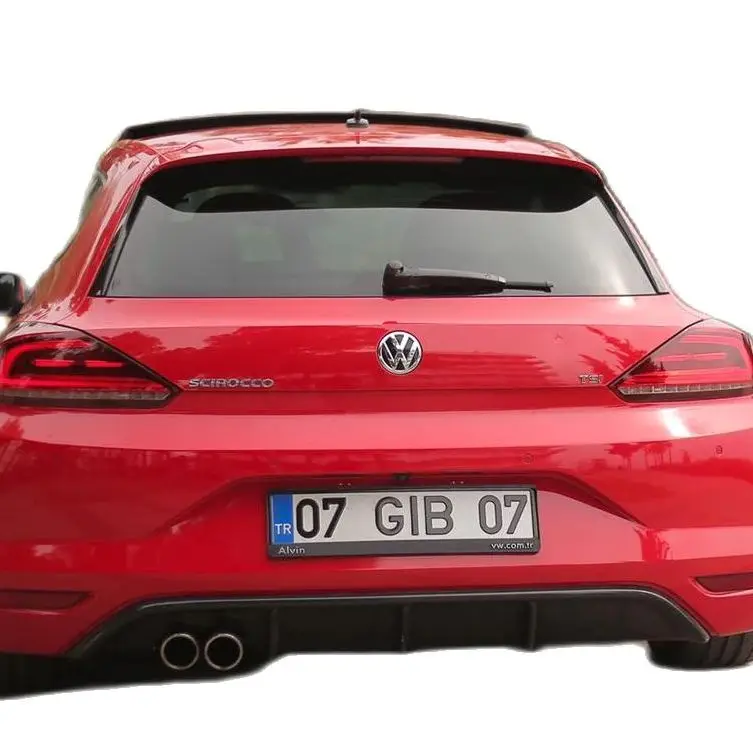 For Volkswagen Scirocco, suitable for 2015-2016 - 2017 models rear bumper diffuser Rocco latest case rear addition, tail. Plastic fully compatible