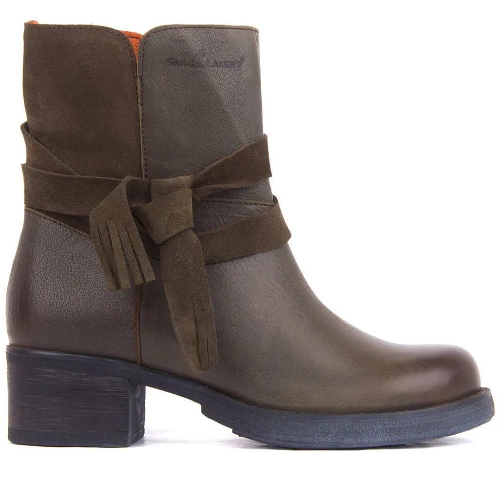 Segel-Lakers Frauen Leder Stiefel