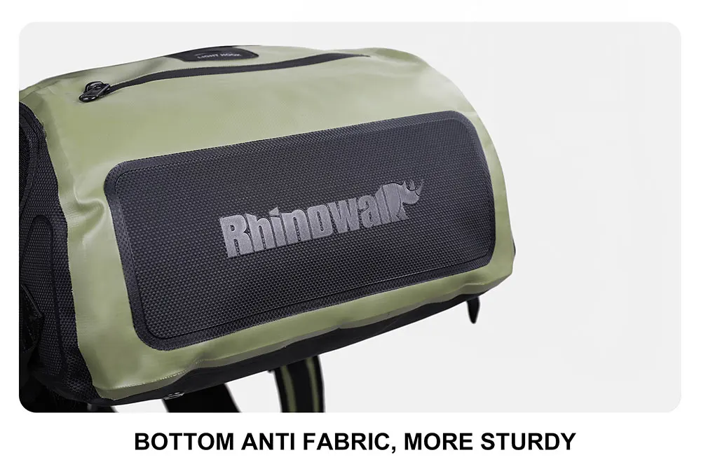 Rhinowalk Fahrradtasche, 22 l, vollständig wasserdicht, Kofferraumtasche, Rucksackkapazität, multifunktionale Gepäckträger, Fahrradtasche, Umhängetasche – Detail 15