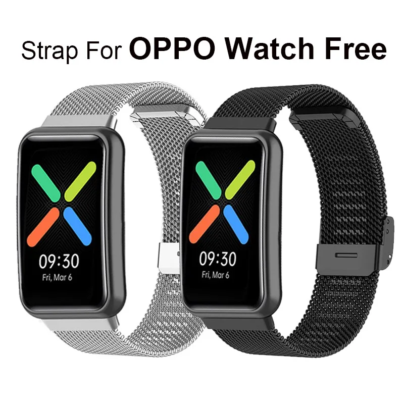 

Milanese Metal Bracelet for OPPO watch Free Stainless Steel strap band for OPPO watch Free/NFC smart watch band Accessories
