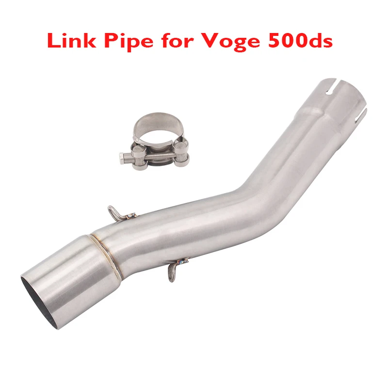 Motorcycle Exhaust System Connection Link Middle Link Pipe Connector Section Midpipe for Voge 500ds