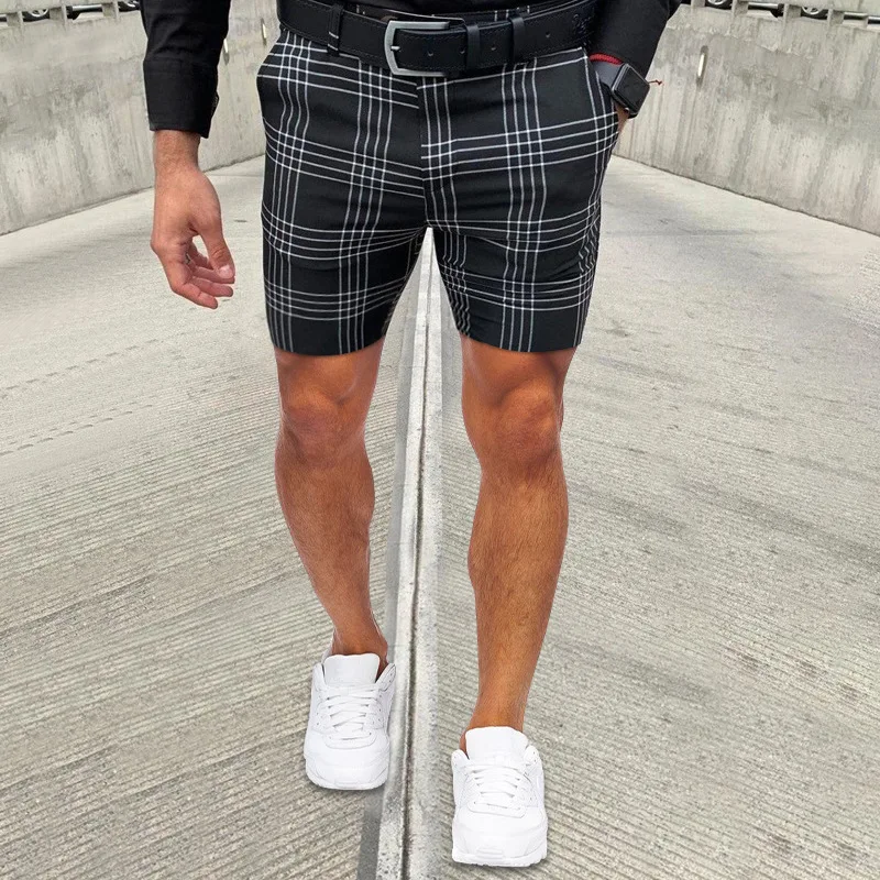 Men\'s Shorts Cargo Shorts Summer New Business Casual Men\'s Straight Leg Shorts Fashion Thin Short Pants Stretch Men\'s Trousers