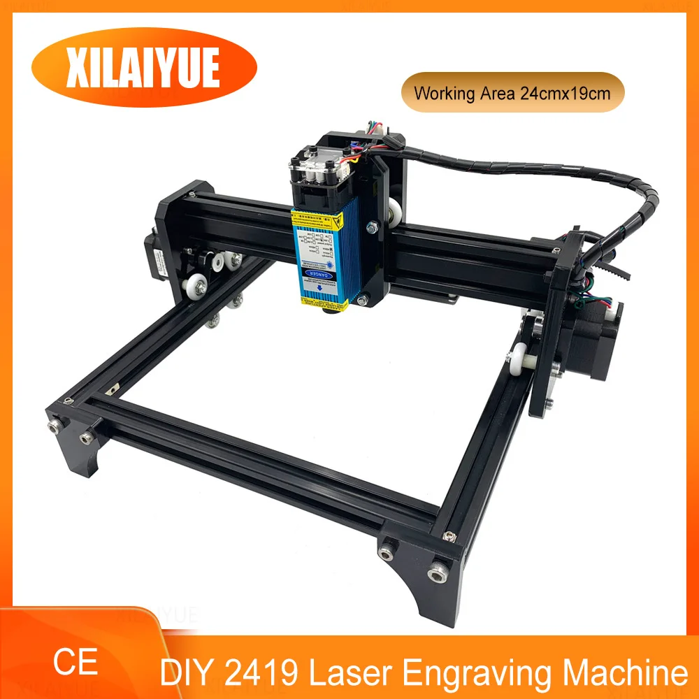 

Working Area 24cmx19cm Laser Engraver ,5500mw/15w/40w, CNC 2419 Router Metal Engrave Marking Machine