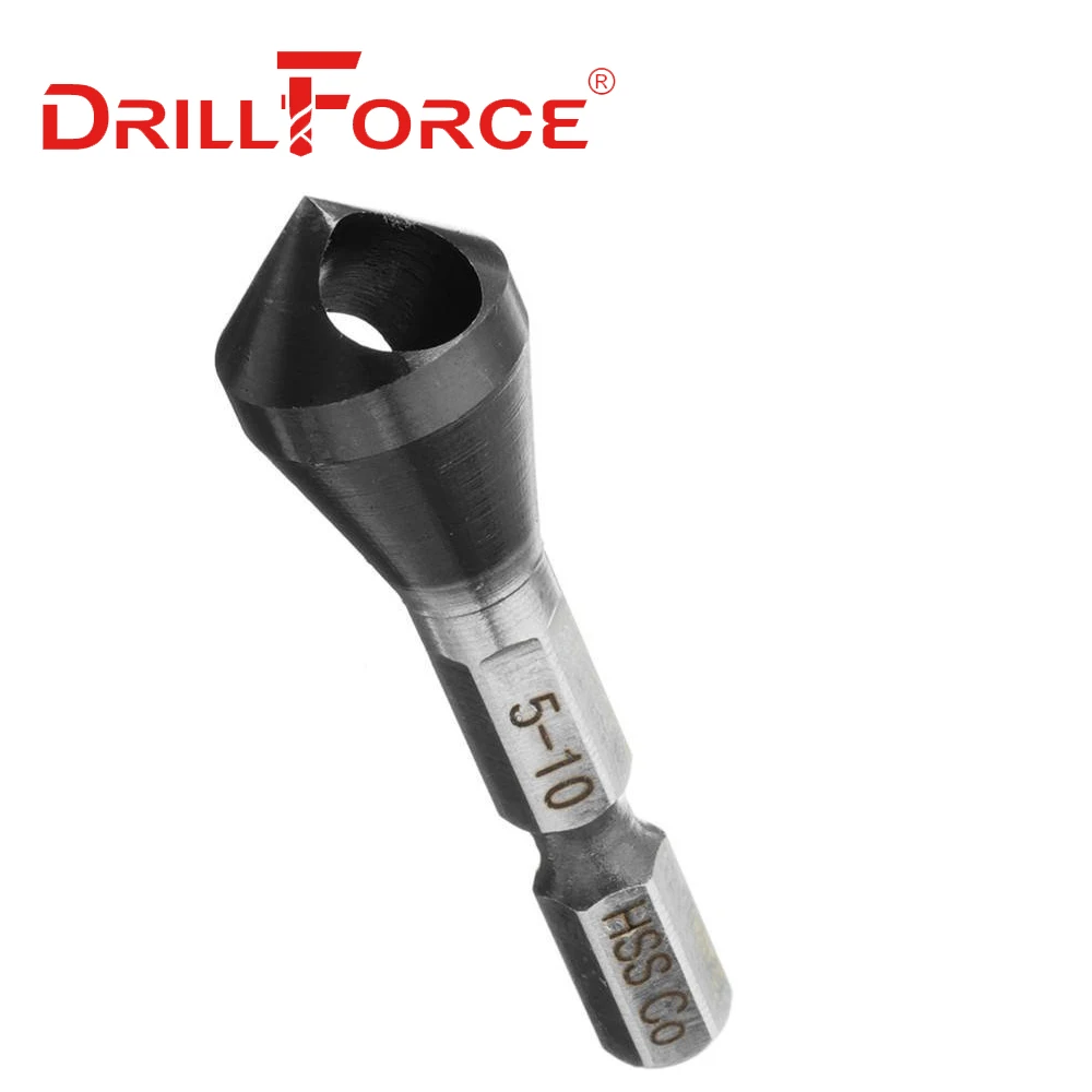 أدوات الحفر مثقاب الحفر HSSCO M35 الكوبالت Deburring 90 درجة الشطب نوع ثقب القاطع (2-5 5-10 10-15)