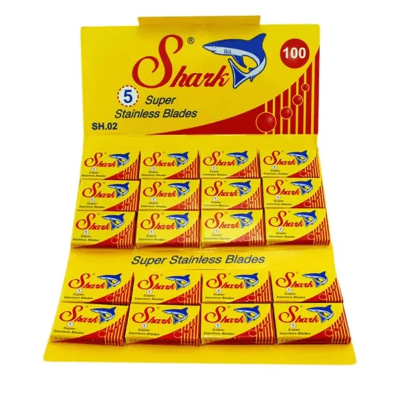 Shark-cuchillas de afeitar de doble filo, paquete de 2/200 piezas