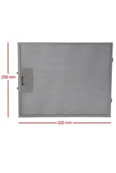 480122102169 Range Hood Filter 320x258 mm Cooker Hood Grease Filter Kitchen Extractor Ventilation Aluminium Aspirator 32 x 25.8